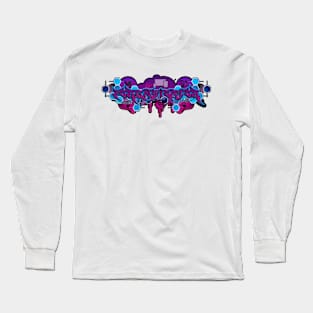 Forensicator Graffiti Purple Long Sleeve T-Shirt